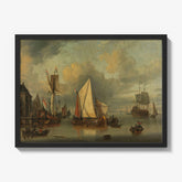 A Calm (Ships in the Harbor by Calm Weather) by Jan Claesz. Rietschoof - thumbnail_1_bf_66fce3518213847b6f357a0a